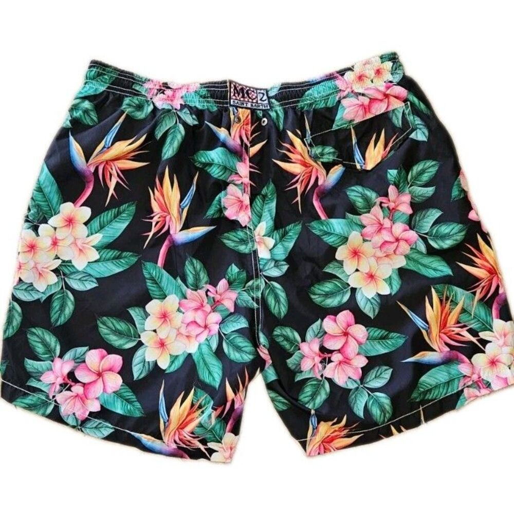MC2 Saint Barth Mens Swim Trunks Tropical Light Fabric Lined Sz XXL